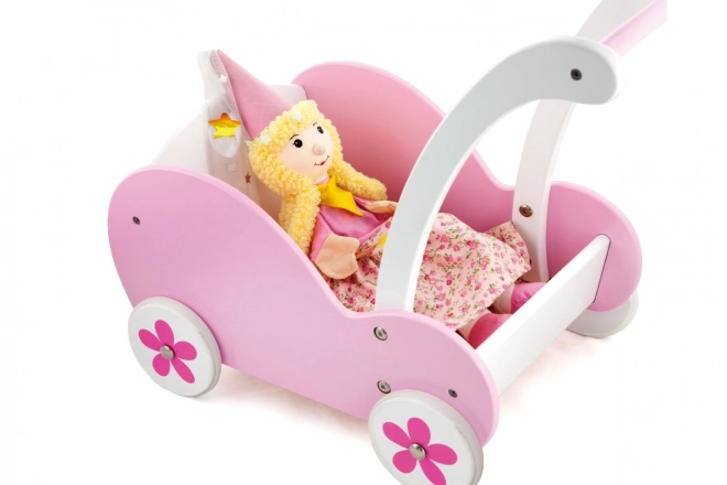 Wooden Doll Stroller