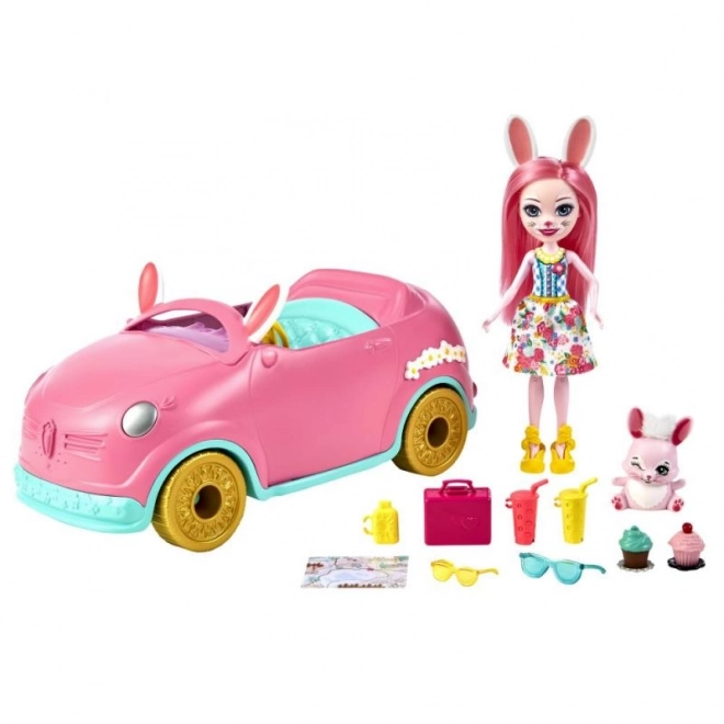 Enchantimals Bunny Car with Bree Doll and Accessories