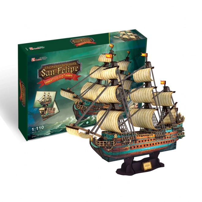 3D Puzzle of the Spanish Armada San Felipe