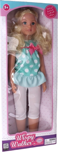 walking doll with bow 70 cm