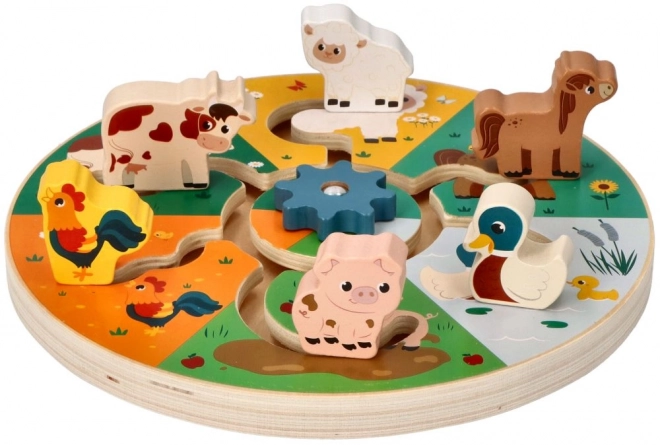 Wooden Farm Animal Maze