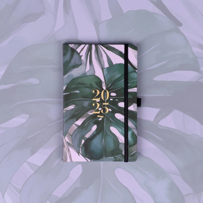 Weekly Planner Monstera Design 2025