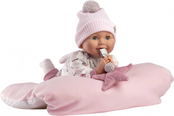 Blinking realistic baby doll Llorens with sounds 42 cm