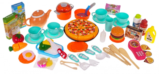 Interactive Kids Kitchen Set with Light and Sound Effects