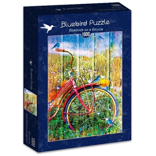 Bluebird Bicycle Bluebirds Puzzle 1000 Pieces