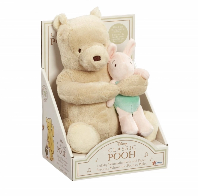 Rainbow Winnie-the-Pooh and Piglet Plush Toy with Sound