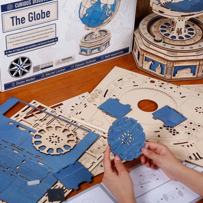 Robotime Rokr 3D Wooden Puzzle Globe