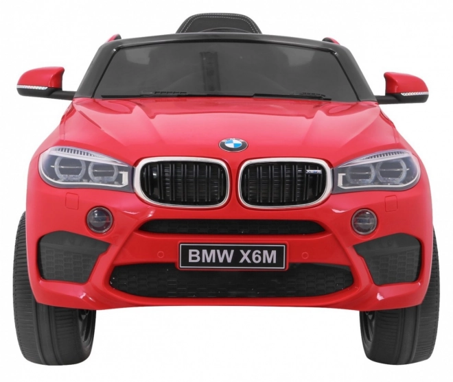BMW X6M Electric Children's Car Red + Remote Control + EVA + Slow Start + Audio Panel + LED Indicator