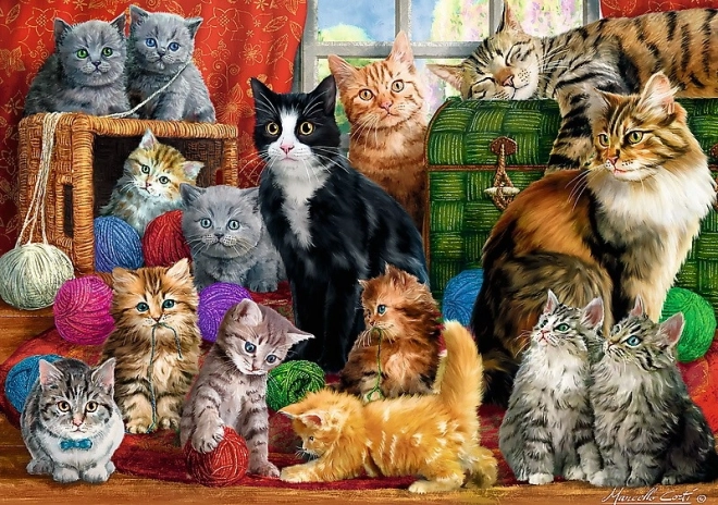 Meeting Cats Puzzle 1000 Pieces