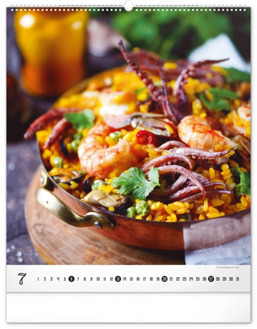 Wall Calendar Gourmet 2025