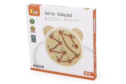 Wooden Bear Wall Activity Toy