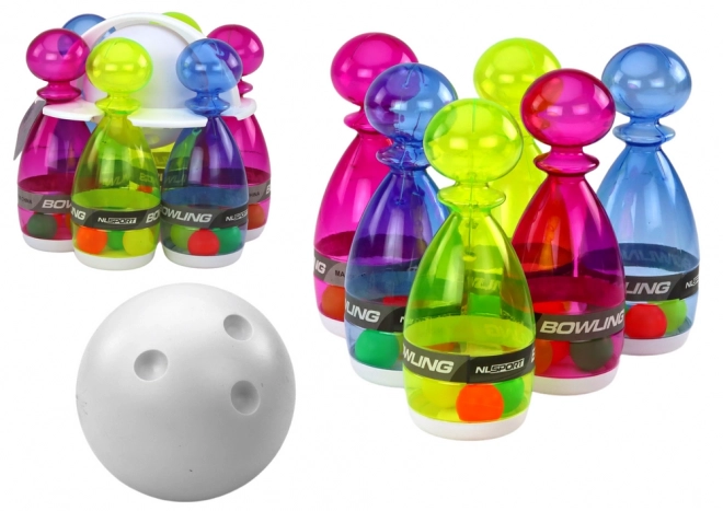 Colorful Transparent Bowling Set for Kids