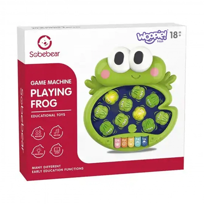 Woopie interactive frog hammer game for infants