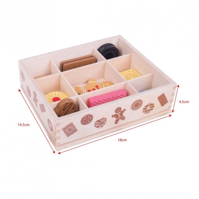 Bigjigs Toys Wooden Cookie Box