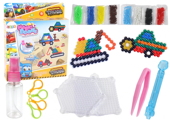 Water Bead Craft Set - Construction Vehicles Theme