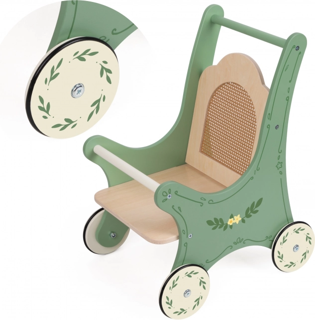 Wooden Vintage Doll Stroller