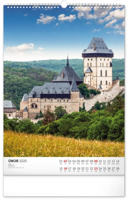 Wall Calendar Castles and Chateaux 2025