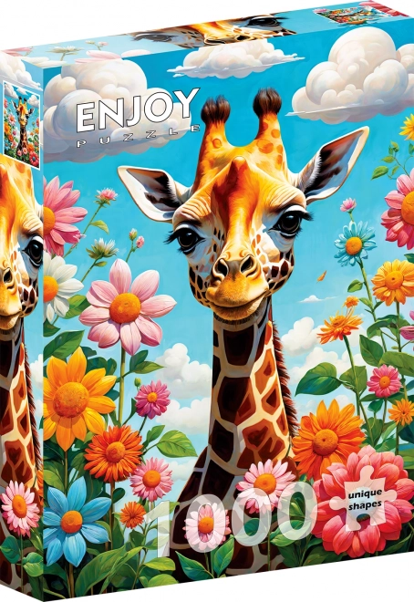 Enjoy puzzle cute giraffe 1000 pieces