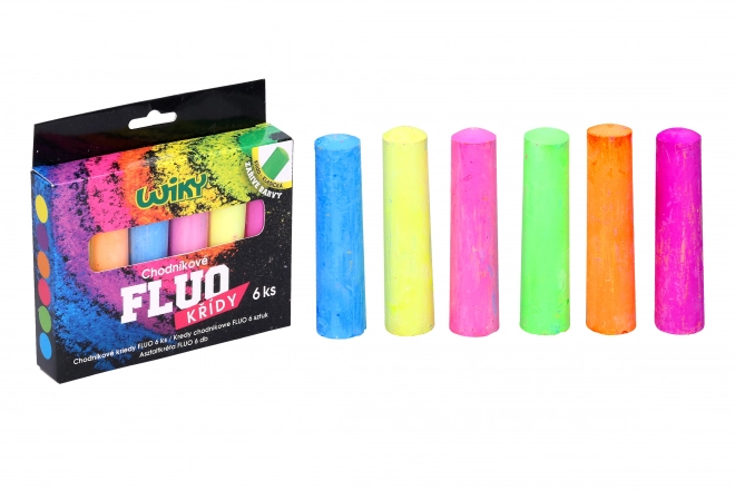 Fluorescent Sidewalk Chalk Set