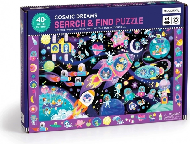 Puzzel Zoek en vind Ruimte dromen 64 stukken