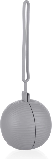 Closable silicone pacifier case, Dove Grey