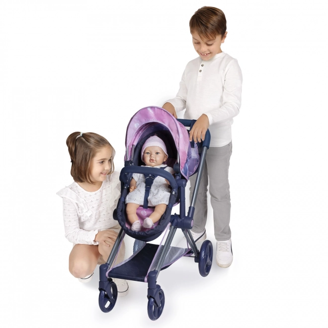 Folding Doll Stroller 3 in 1 with Bag Magic Bubble