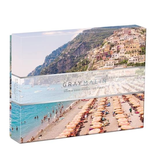 Galison Double-Sided Puzzle Italy Gray Malin 500 Pieces