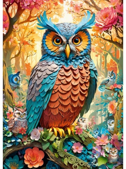 Cherry Pazzi Paper Puzzle Owl 1000 Pieces