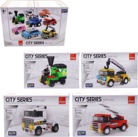 Blocks of Transportation for Kids, 16 pcs