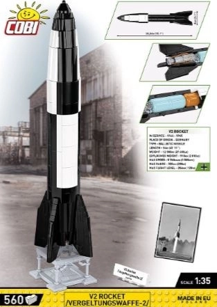 V2 Rocket Model 560 Pieces