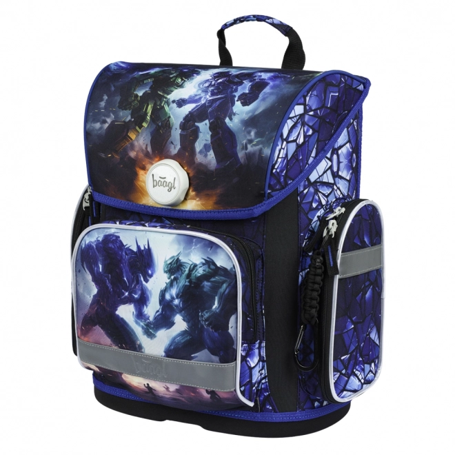 School Backpack Ergo Robots