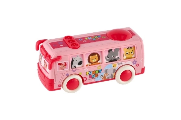 Plastic Friction Bus Toy for Kids, 12cm