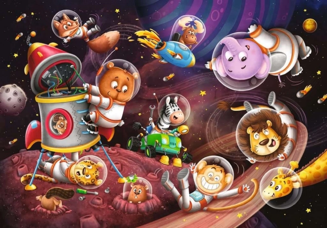 Ravensburger Puzzle Animals In Space 2x12 Pieces