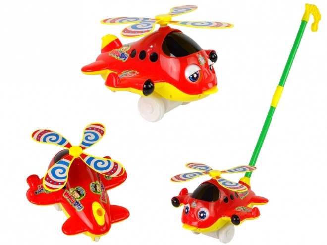 Push Toy Airplane with Bell