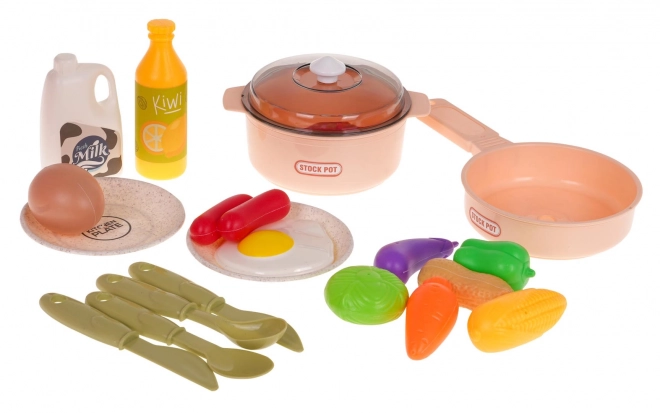 Interactive Pink Kitchen Set with Sound and Light