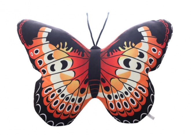 Plush Red Butterfly Pillow