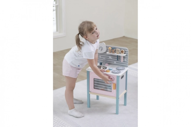 Wooden Play Kitchen Set