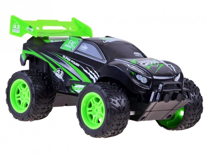 Remote Control Cross Country Racing Car with Steering Wheel Controller – green