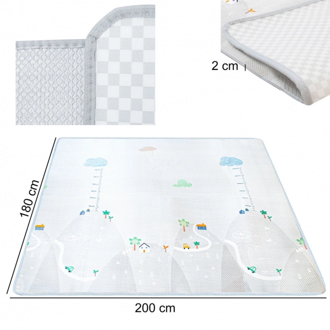 Large Foam Play Mat with Height Chart