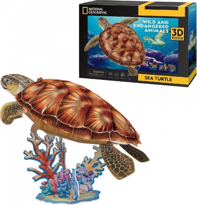 CubicFun National Geographic 3D Puzzle: Sea Turtle