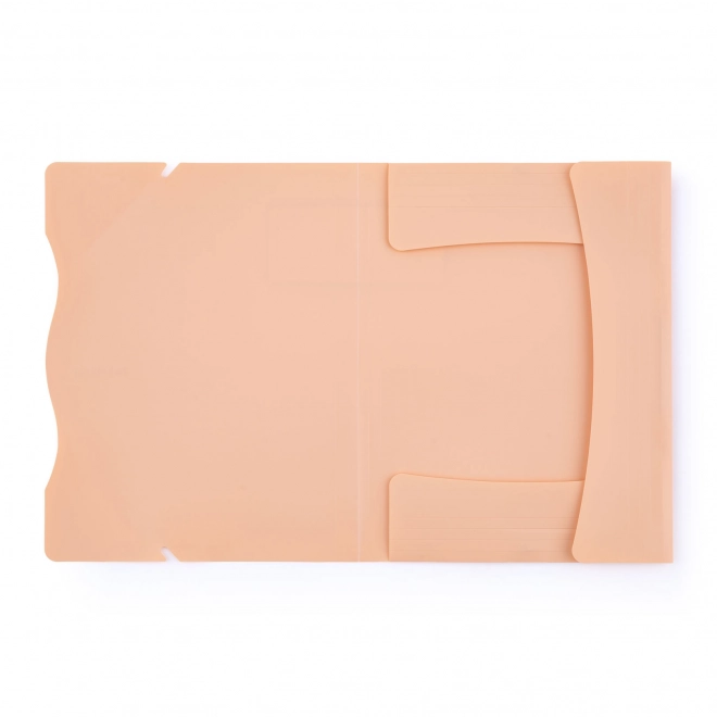 Folder with Elastic Band A4 PP Pastelini Apricot