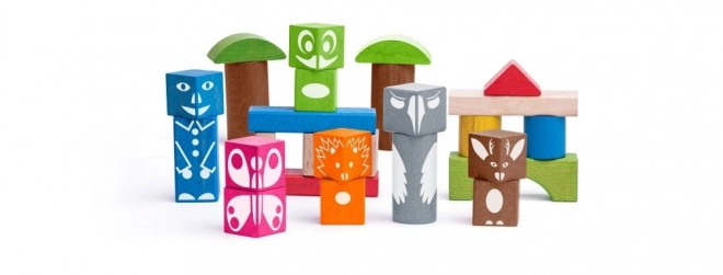 Wooden Forest Animals Blocks