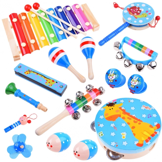 Wooden Musical Instruments Set for Kids