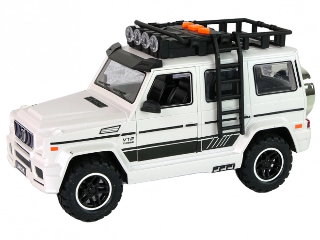 White Off-Road Vehicle with Batteries