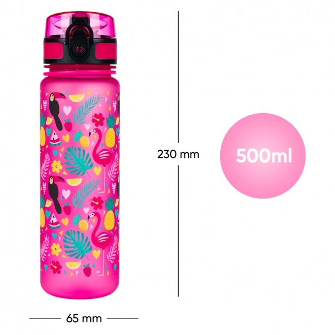 Baagl Tritan Drink Bottle Flamingo Design