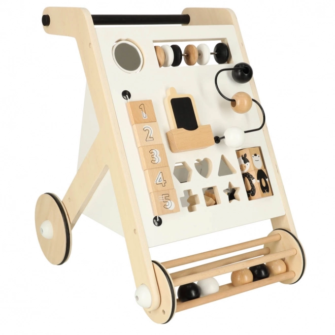 Wooden Walker Educational Toy with Shape Sorter