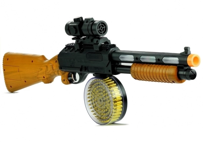 toy ak 868 rifle with lights and sounds 60 cm