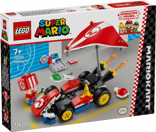 lego super mario kart with toad