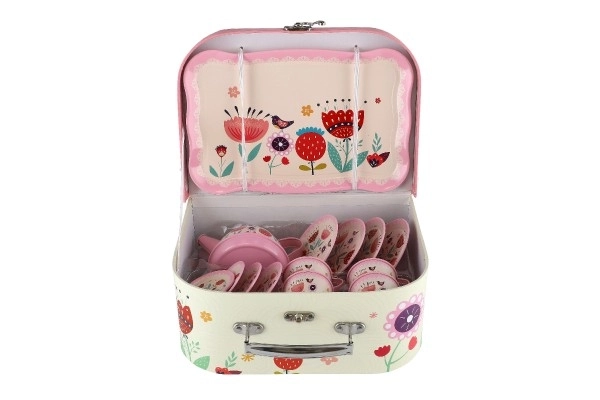 Children's Tea Set in a Tin Box