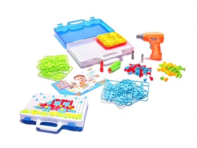 Creative Building Blocks with Drill Set